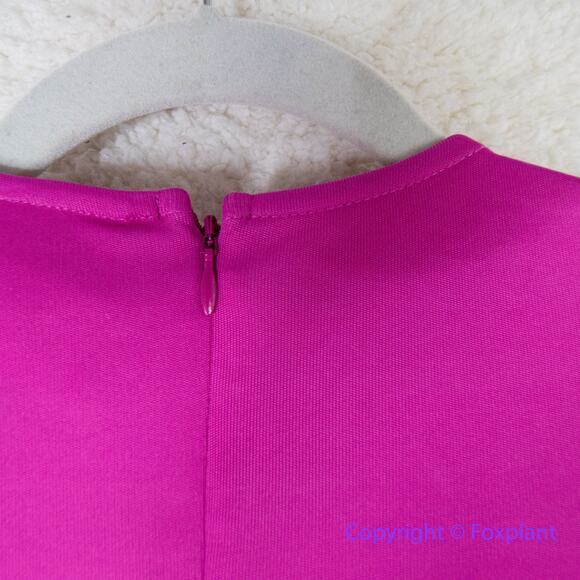 New! FARM Rio Twist Detail Cutout Viscose Long Sleeve Bodysuit in Pink, size S - Picture 10 of 16